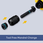 Steelite Foldable Rivet Nut Tool Kit, 15-Inch Rivnut Tool with 13 Metric and SAE Mandrels, Professional Hand Riveter with 105Pcs Rivnuts Assortment Kit