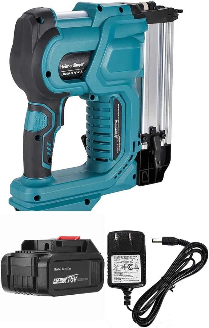 18 Gauge 2 in 1 Cordless Nail Gun with 4.0Ah Battery and Charger Set