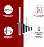 200pcs Black 1/8" x 3/8" Aluminum Blind Rivets, 3.2 x 9.5mm Pop Rivets,Aluminum Grip and Steel Mandrel