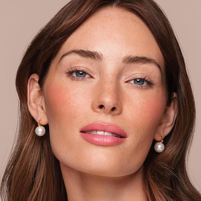 Jouer Bare Rose Collection - Blush Stick, Cream Lip Liner, Lip Plumping Balm Kit - Face Makeup in Rose Shades - Hydrating Formulas for Long Wear
