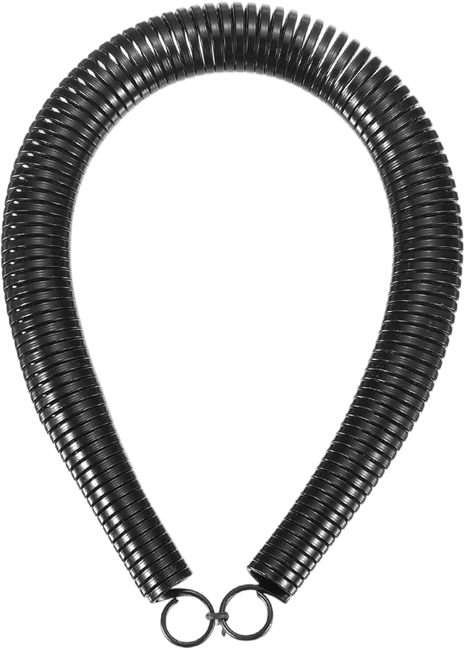 HARFINGTON PVC Spring Tube Bender 22.2mm OD 430mm Long C Type Conduit Pipe Bender Bending Spring for Pipe Bending Devices in Home Hydropower, Black