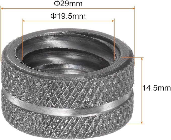 HARFINGTON 12" Pipe Wrench Nut Alloy Steel Replacement Parts for 12-inch Adjustable Pipe Wrench