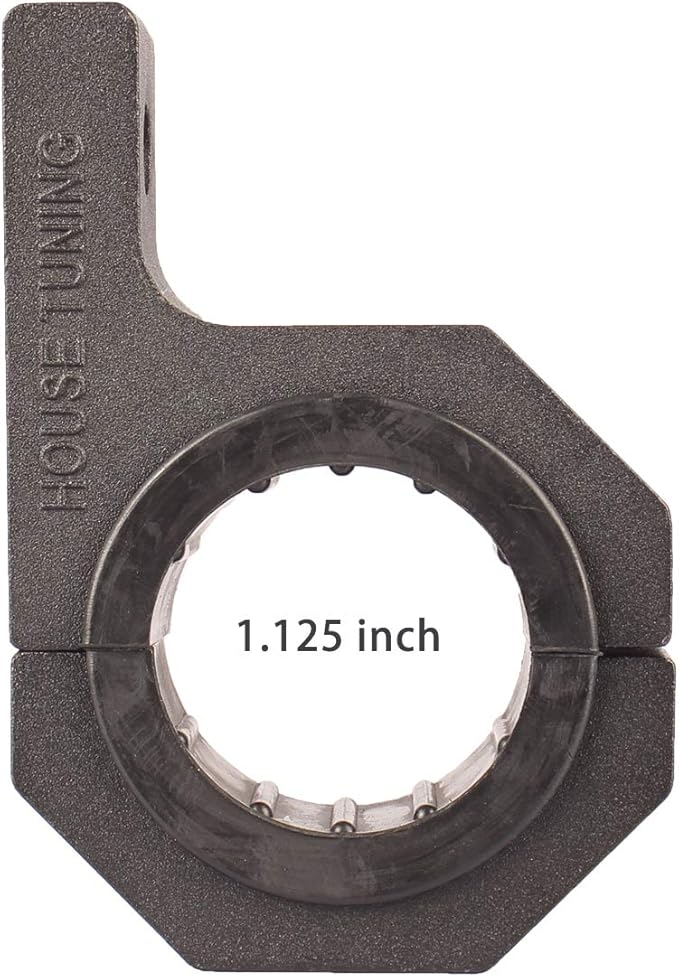 1.125" Tube Clamp Mount Bracket,Roof Roll Cage Holder for Whips,Shovel, LED Light Bar (Pack of 2) (2pcs-1.125" Clamp)