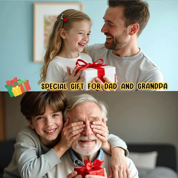 Fathers Day Birthday Gifts for Grandpa Dad from Daughter Son Wife Wooden Spirit Level Valentines Christmas Thank You Gifts Ideas for Daddy New Dad Grandpa Papa