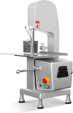 B-210S 1500W 2HP Countertop Compact Electric Bone Band Saw – [ ETL & NSF Certified ] Commercial Meat Cutter, 6" Adjustable Cutting Thickness, Stainless Steel Blade, Safety Shut-Off & Emergency Stop