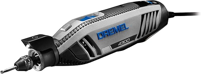 Dremel 4300-5/40 High Performance Rotary Tool Kit with LED Light- 5 Attachments & 40 Accessories - Ideal for Grinding, Cutting, Wood Carving, Sanding, and Engraving