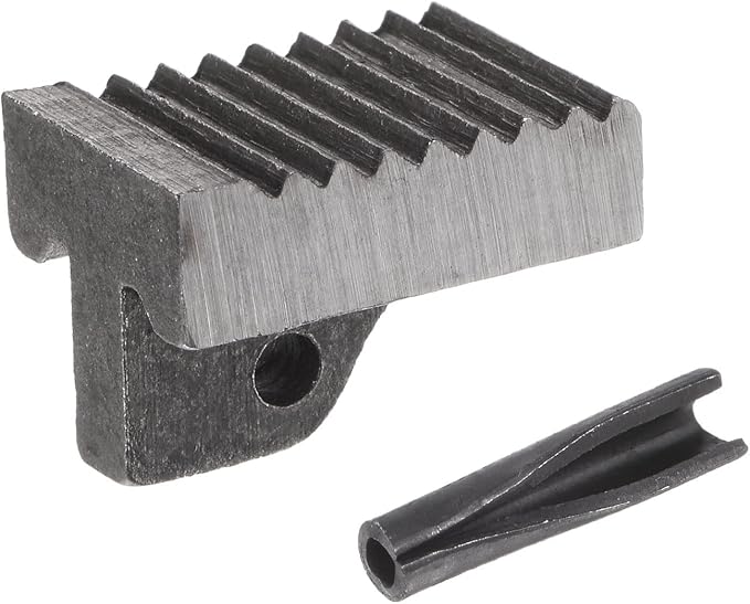 HARFINGTON Pipe Wrench Heel Jaw with Pin Assembly 12" Wrench Replacement High Carbon Steel