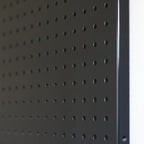 Metal Pegboard 16-Inch Tall x 20-Inch Wide Heavy Duty Wall Organizer for Home Garage Tool Storage 4pcs Black