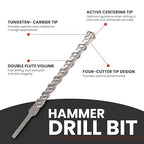 1-1/8" X 24 in SDS MAX Bits - Rotary Hammer Drill Bits, Carbide Masonry Drill Bits for Concrete, Stone and Brick, SDS MAX Hammer Double Flute