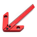 Center Measuring Tool, Center Finder, Line Gauge Center Finder, 45/90 Degree Right Angle Line Gauge Carpenter Ruler,Aluminum Alloy Woodworking Center Scribe Square Center Scribe 160mm(Large Size)