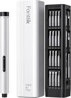 Fanttik E1 Max Electric Screwdriver, Mini Precision Screwdriver Set, 50 Magnetic Bits, Magnetic Storage, 5/32‘’Hex, Repair Tool Kit for Electronics Phone Camera Laptop Watch (White)