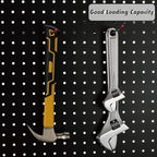 Black E-Coat Steel 4-Inch Pegboard Hooks Hanger Organizer Assortment with Red Cap, 50-Piece