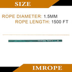 1.5mm x 1500 Feet Natural Jute Rope, Twine for Gardening Tomato Climbing Plant Tie Floristry Crafts Gift Wrapping Packing Decor