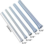 Spring Tube Benders Tubing Benders Spring for Pipe O.D.1/4, 5/16, 3/8, 1/2, 5/8 Inch Tube Bender Kit for Copper Aluminum Thin Wall Steel Tubing， 5 Pieces