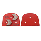 Concrete Floor Grinding Discs, Diamond Metal Grinding Tooling for Lavina Grinders, Concrete Preparation & Thin Epoxy Remove, Double Arrow Segments 30/40 Grit Soft Bond, Pack of 9