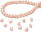Natural Pearl Beads Potato 4-5mm Pink Freshwater Cultured Loose Gemstone Beads for DIY Jewelry Making 13.8''/Strand HQ