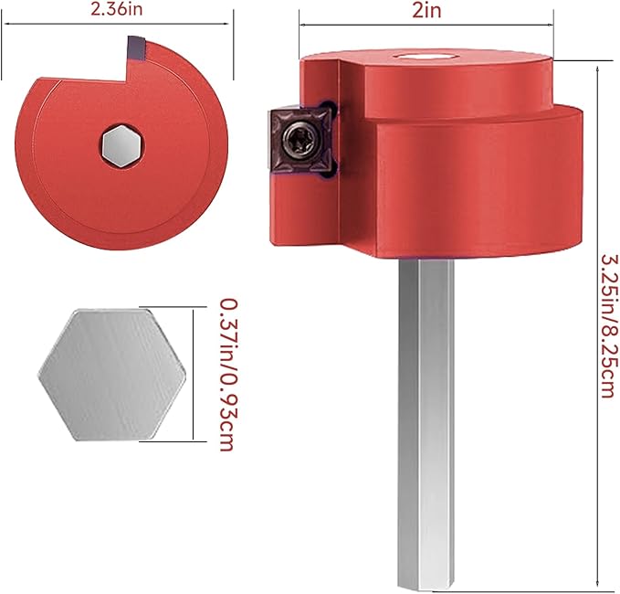 PVC Pipe Fitting Reamer Kit, Plumbing Pipe Saver,PVC Socket Saver with 3/8-Inch Hex Shaft PVC pipe reamer tool Contains PPR200 Size:2"