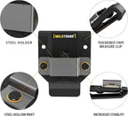 MELOTOUGH Tape Measure Holder,Tape Measure Belt Clip,Tape Measure Holster,Tool Belt Clip,Measuring Tape Holder for Belt(Black)