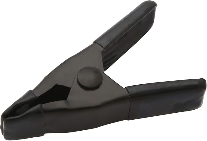 100 pcs. 2" Inch Spring Metal Clamps wholesale Bulk - All Black