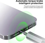 Precision Electric Screwdriver Kit, Mini Cordless Electric Rotary Drill Tool Set with Led Light 3 Torque 34 Magnetic Bits, for Repair, Sanding, Polishing, Drilling, Carving, DIY Crafts