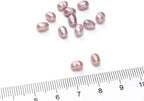Natural Pearl Beads Rice 4-5mm Purple Freshwater Cultured Loose Gemstone Beads for DIY Jewelry Making 13.8''/Strand HQ