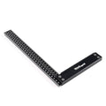 Precision Square Ruler for Measuring and Marking - Aluminum Steel Framing Tool for Professional Carpentry Use (300mm)