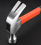 Claw Hammer, 11 Oz Forged Steel Stubby Tack Hammer with Shock-absorbing Leather Handle for Driving and Pulling Out Nails (1)