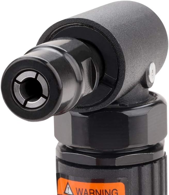 WORKPAD 12PCS Air Die Grinder Set - Straight/Angled Grinder Kit with 1/4 and 1/8 inch Collets, 10-Piece Stone Set, Pneumatic Tools