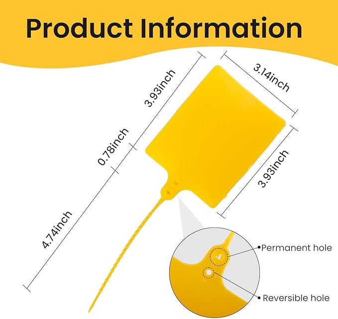 Cable Marker Tie Tags, 154Pcs Self-Locking Zip Tags Write on Label, Nylon Wire Label Multicolor Network Marking (Marker Pen+Sticker 5Colors/6Inch)