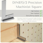 Machinist Square with Base, Atarvana 90 Degree Precision Square Right Angle Ruler Hardened Steel for Woodworking Carpentry