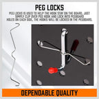 HORUSDY 238-Piece Pegboard Hooks Assortment, Pegboard Accessories with Pegboard Bins for Organizing Various Tools