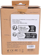 klarus WL3 Camping Light Magnetic Work Light, 1500 High Lumens, 13500mAh High Capacity, 6 Light Modes, Rechargeable Portable LED Lights for Work, DIY, Emergency Power Outage, Car Repair & Camping