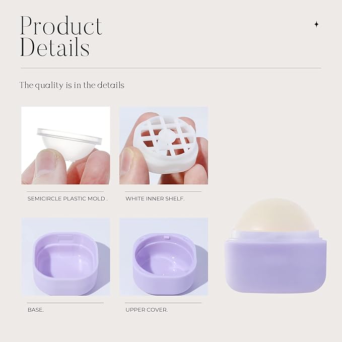 0.25 oz（7g） Empty Lip Balm Square Containers Tubes Lipstick 12 Pieces for Make Natural Lip Balm Lip Care - DIY & BPA FREE (Purple)-VeraVaultWomen