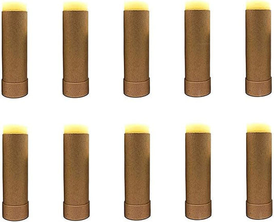 10 Pcs 2 Oz Paperboard Lip Balm Tubes Cardboard Tubes Empty DIY Lipstick Tube Refillable Lip Gloss Container Solid Perfume Tubes 60g Chapstick Container for Cosmetic Samples Deodorant(Brown)-VeraVaultWomen
