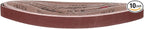 1 x 42 Inch Sanding Belt, 10 Pcs 320 Grit Knife Sharpener Belts Work Sharpening for Belt Sander Knife Carving Tool Metal Working