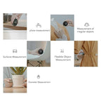 Digital Tape Measure, 328ft Electronic Rolling Ruler with 1.8inch LCD Display, Rechargeable Small Smart Long Distance Rolling Measuring Tool for Flat Curved Diameter