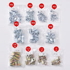 Rivet Nut Tool Set, 13” Rivnut Tool Kit with 11 Metric and SAE Mandrels, 150Pcs Rivet nut Assortment Kit, and Rugged Carrying Case