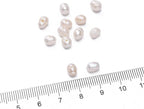 Natural Pearl Beads Potato 4-5mm White Freshwater Cultured Loose Gemstone Beads for DIY Jewelry Making 13.8''/Strand HQ