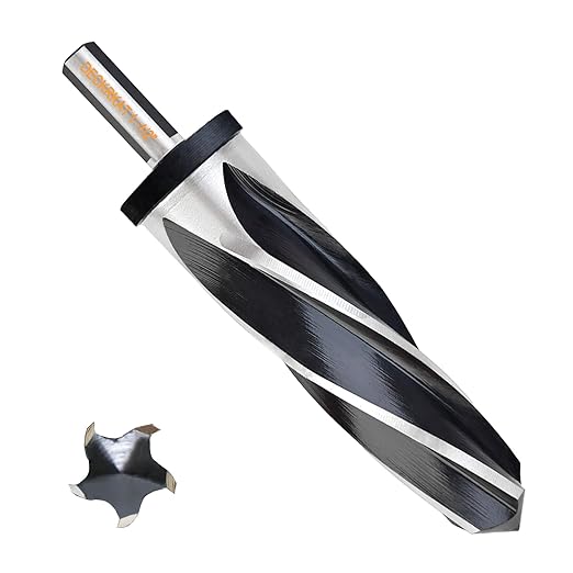 1-1/2" Reamer Drill Bit for Metal, M2 HSS Taper Reamer for Steel, Alloy, Wood, Plastic to Align, Enlarge Holes – 5-Spiral Flutes,1/2"Non-Slip Shank, 38mm Car Reamer, Bridge Construction Reamer.