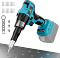 Rivet Gun Compatible with Makita 18V Battery,Cordless Riveters Tool,Brushless Rivet with 3 Size(1/8", 5/32", 3/16") Aluminum Rivets & LED Light for Construction,Metalworking