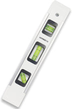 9 Inch Magnetic Box Level Torpedo Level with 45°/90°/180° Bubbles, Small Measuring Tool