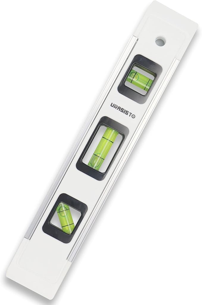 9 Inch Magnetic Box Level Torpedo Level with 45°/90°/180° Bubbles, Small Measuring Tool