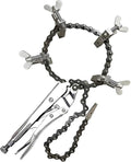 Sawyer - Mini Chain Clamp - Heavy Duty Pipe Vise for Welding, Repair, Stainless Steel Tools, Quick Lock Connector, Rigid, Bench Accessories, Grip, Wrench, Threader, Fitter, Links - 1”-8” Diameter