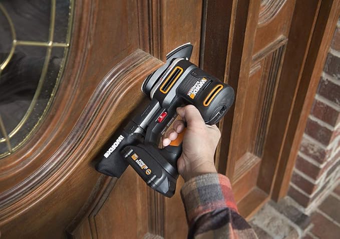 WORX 20V Random Orbital Sander, 5-in-1 Cordless Multi-Sander,Electric Sander with Battery and Charger, WX820L