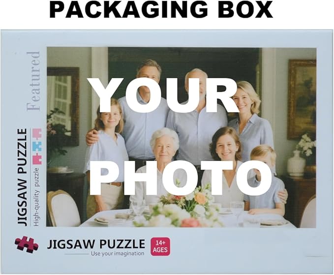Photo Puzzles for Gift, Pets, Festivals, Weddings, Family Gatherings, Adult Customized Puzzles Jigsaw (Vertical or Horizontal) (None) (35.PC with Frame (Vertical/Horizontal))