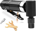 Air Die Grinder - 1/4", Right Angle, 20,000 RPM, Pneumatic Power, Safety Lock, 90 Degree, Mini, Angle Die Grinder for Grinding, Polishing, Cutting and More