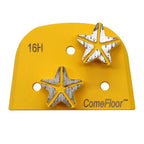 Concrete Floor Grinding Discs, Diamond Metal Grinding Tooling for Lavina Grinders, Concrete Preparation & Thin Epoxy Remove, Double Segments 16 Grit Hard Bond, Pack of 9