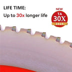 Metal Cutting Circular Saw Blade, Steel and Stainless Steel Cutting, The Cutting Head uses a Special Anti-Heat Sticking Coating with high Finish and Long Life,FMB 12 inch 84-Tooth 1" -TA