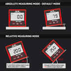 S&F STEAD & FAST Digital Angle Finder Gauge Magnetic Protractor Inclinometer Table Saw Angle Gauge Level Cube with Magnetic Base for Woodworking, Carpentry, Construction