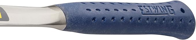 ESTWING Framing Hammer - 22 oz Long Handle Straight Rip Claw with Smooth Face & Shock Reduction Grip - E3-22S